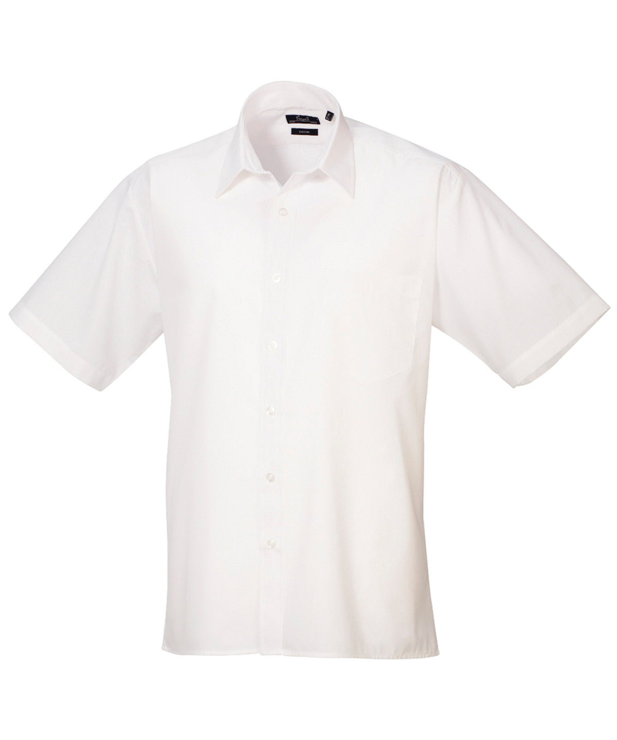 Men's Poplin Short Sleeve Work Shirt - White
